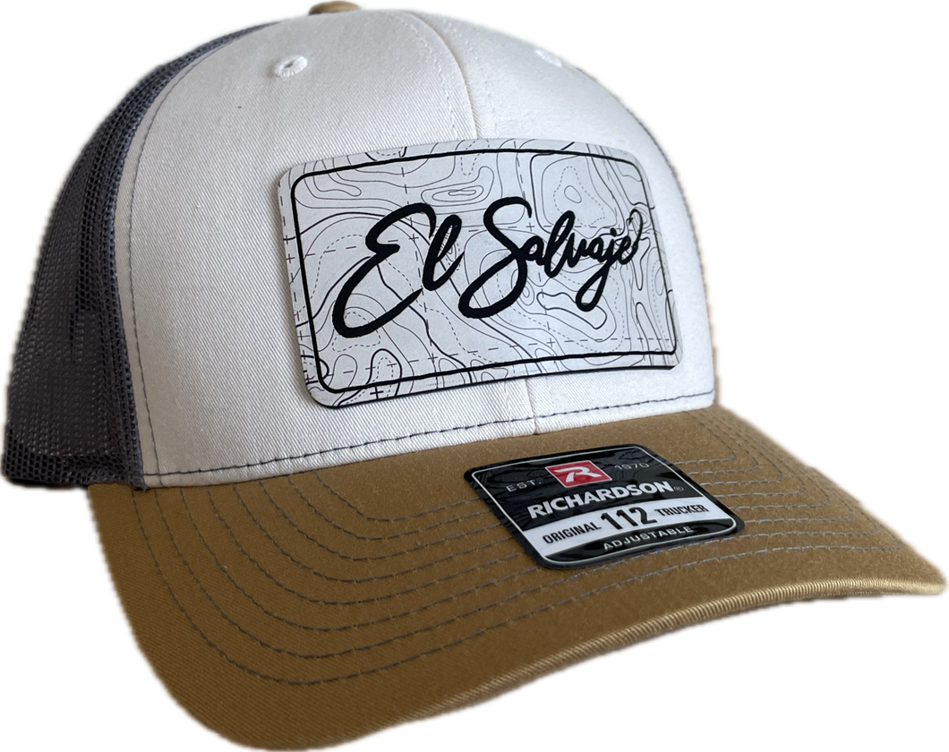 Gold and White Topo Cap