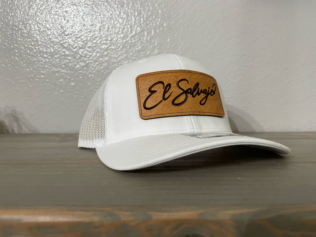 White Scripted Hat