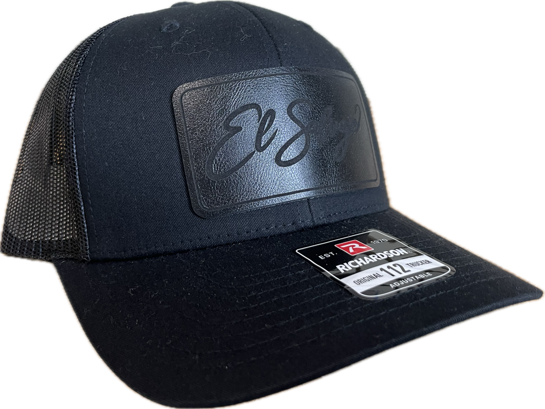 Murdered Out Leather ESOG Cap
